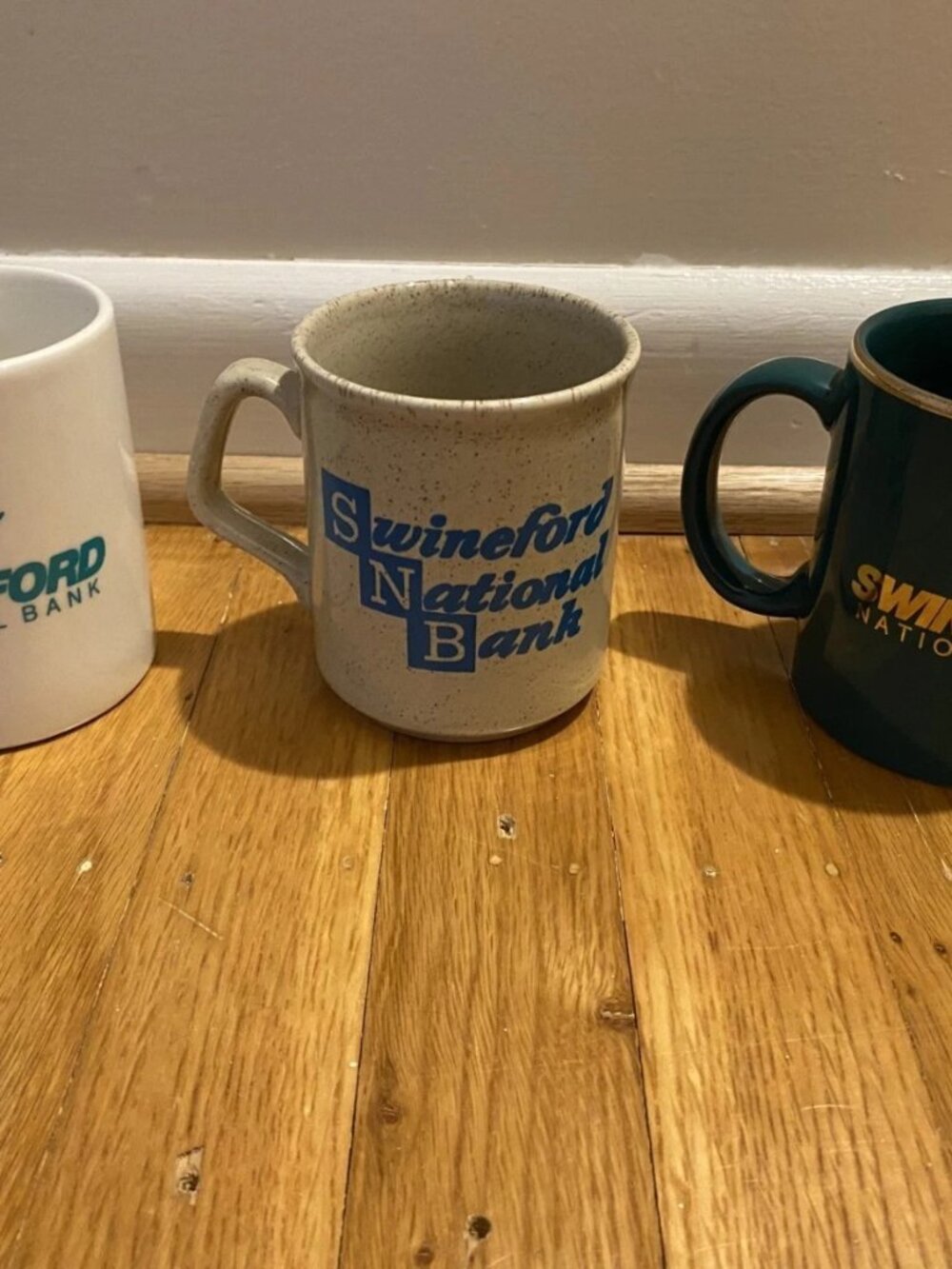 3 New Swineford Bank Coffee/Tea/Hot Beverage Mugs